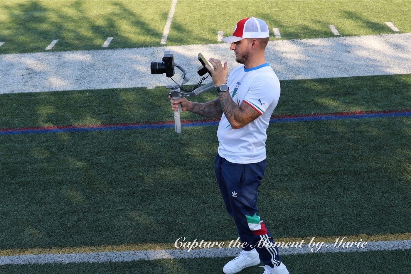 Anthony Scaturchio of Skee Studios volunteering videography services at the 30th Anniversary Finals Celebration